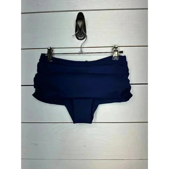 NWT • SKIMS SWIM • XXS • Sculpting Slim Fold Over Bikini Bottom • Midnight Blue - Picture 5 of 13